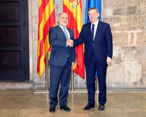 Encuentro del Presidente del Tribunal Constitucional con el Presidente de la Generalitat Valenciana